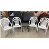 Image 1 : 4 Patio Chairs and 20 × 20 Patio Table