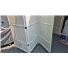 Image 5 : IKEA 6 Ft × 7 Ft Folding Room Divider/Privacy Wall, 2-Tier Coat Rack