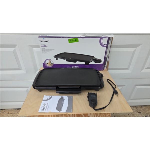 Rival 20 Inch Griddle, New in Box