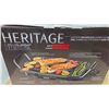 Image 2 : Heritage "The Rock" Indoor Smokeless Barbeque Grill, 16" × 10", New in Box