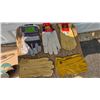 Image 1 : 5 Pair Leather/Cotton Work Gloves - Large