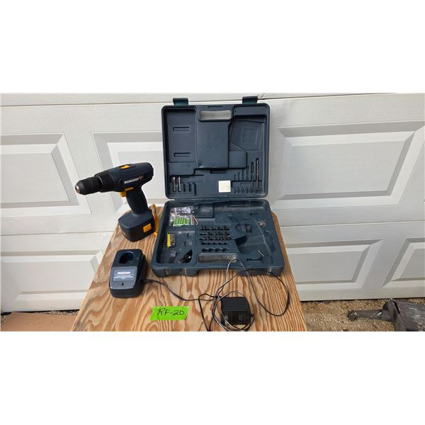 Mastercraft 7.2 Volt Cordless Drill with Accessories - Works
