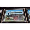 Image 4 : Family Picture Frame 18" × 18" and 3 Framed Photos of Antique Steamers