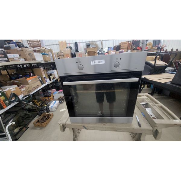 Electrolux Built-In Electric Wall Oven, Stainless Steel and Black Glass