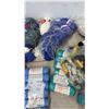 Image 4 : Assorted Wool Yarn Lot: Red Heart, Sofil Mimosa, and Lustre-Sheen Yarn Skeins and Packages