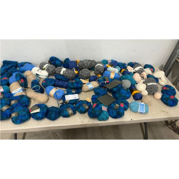 Bernat Klein and Other Wool Yarn, Assorted Colors and Weights