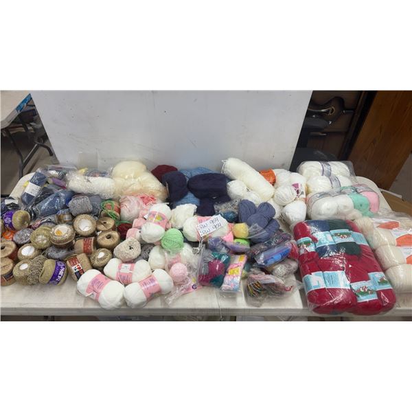 Large Lot of Assorted Yarn