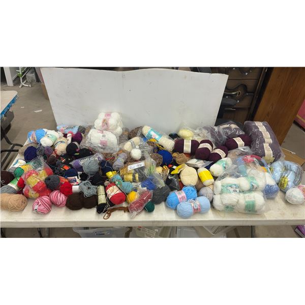 Large Lot of Assorted Yarn