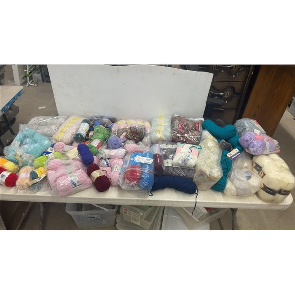 Large Lot of Assorted Yarn