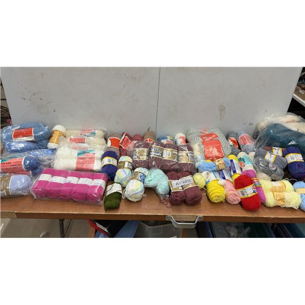Assorted Yarn Lot: Bernat, Pingouin, Titan, Reypraire