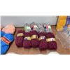 Image 5 : Bernat "Beauty in Ripples" Afghan Kit C-90, Golds 51433, and Assorted Yarn Lot