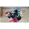 Image 9 : Large Lot of Assorted Craft Ribbons, Spools of Yarn, Thread, Fabric Strips