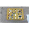 Image 11 : Sewing Lot: Thimble Collection, Thread Spools, Crayons, Watercolors, Pins, Ribbons