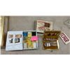 Image 4 : Sewing Lot: Thimble Collection, Thread Spools, Crayons, Watercolors, Pins, Ribbons