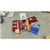 Image 6 : Sewing Lot: Thimble Collection, Thread Spools, Crayons, Watercolors, Pins, Ribbons