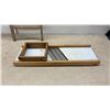 Image 6 : National Washboard Co. No. 510 Glass Washboard and Wooden Slaw Cutter