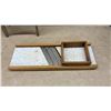 Image 7 : National Washboard Co. No. 510 Glass Washboard and Wooden Slaw Cutter