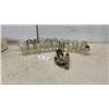 Image 1 : Vintage Clear Glass Pony Beehive Electrical Insulators CD 102 and Mounting Pins