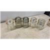 Image 3 : Vintage Clear Glass Pony Beehive Electrical Insulators CD 102 and Mounting Pins