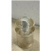 Image 8 : Vintage Clear Glass Pony Beehive Electrical Insulators CD 102 and Mounting Pins