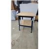 Image 2 : Adjustable-Height Utility Table with Metal Frame and Plywood Top and Shelf 33”×24”×24”