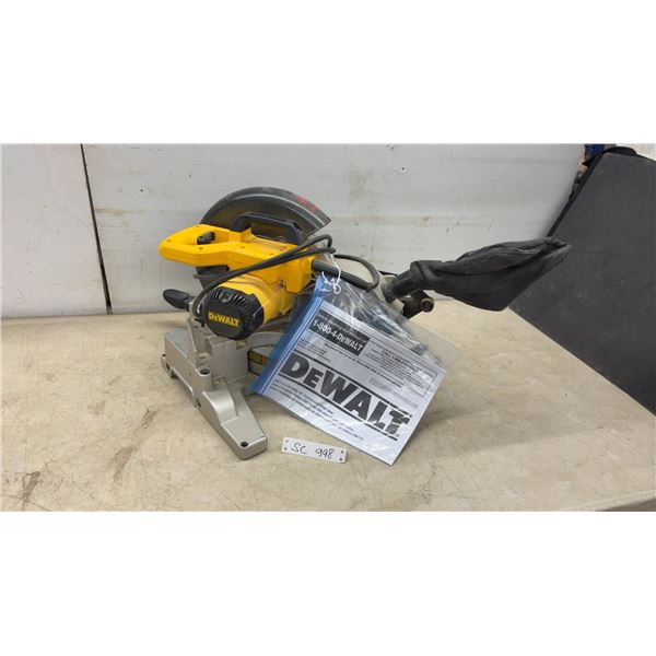 DeWalt DW713 10” Compound Miter Saw with Instruction Manual