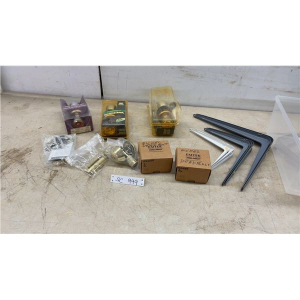 Weiser Keyed Entrance Lock and Passage Latchset, Emtek Deadbolts
