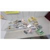 Image 1 : Clear Plastic Storage Tote of Assorted Hardware: HandyPack Nails and Screws