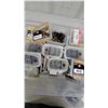 Image 4 : Clear Plastic Storage Tote of Assorted Hardware: HandyPack Nails and Screws