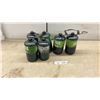 Image 1 : Six Coleman 16 oz (1 lb) propane camping gas cylinders.