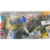 Image 4 : Bin of Assorted Hardware Including Screws, Nails, Anchors, Staples