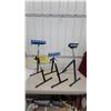 Image 1 : Lot of 3 Adjustable Roller Stands Including Mastercraft Multi-Directional Ball Roller Stand and Mor