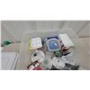 Image 4 : Lot of Electrical Supplies: Outlets, Switches, Sockets, Wire, Circuit Tester, Timer