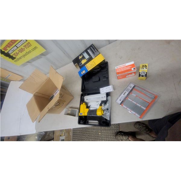 Power Fist 2” Air Brad Nailer Model 8033177 With 18 Gauge Brad Nails and Ramset Fasteners