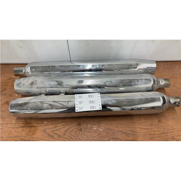 3 Harley Davidson Tail Pipes