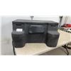 Image 1 : Black Plastic ATV Rear Storage Box with Padded Backrest, Reflectors, and Tie-Down Straps