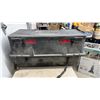 Image 3 : Black Plastic ATV Rear Storage Box with Padded Backrest, Reflectors, and Tie-Down Straps