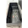 Image 5 : Black Plastic ATV Rear Storage Box with Padded Backrest, Reflectors, and Tie-Down Straps