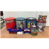Image 1 : Assorted Decorative Tins: Dooley's, Walker's Shortbread Stars