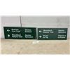 Image 1 : Two Patterson Aluminum Reflective Trail Signs: Botham Tree Trail and Woodland Nature Trail