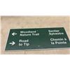 Image 3 : Two Patterson Aluminum Reflective Trail Signs: Botham Tree Trail and Woodland Nature Trail