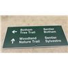 Image 4 : Two Patterson Aluminum Reflective Trail Signs: Botham Tree Trail and Woodland Nature Trail