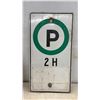 Image 2 : Two Metal Road Signs: No Stopping Any Time Fire Route and 2 Hour Parking