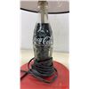 Image 2 : Coca-Cola Novelty Table Lamp with Contour Bottle Base and Blue Logo Shade, 16” high