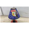 Image 5 : Coca-Cola Novelty Table Lamp with Contour Bottle Base and Blue Logo Shade, 16” high
