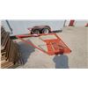 Image 1 : Orange 3-Step Industrial Safety Access Platform Staircase with Handrails 36” wide