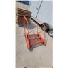 Image 2 : Orange 3-Step Industrial Safety Access Platform Staircase with Handrails 36” wide
