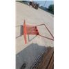 Image 4 : Orange 3-Step Industrial Safety Access Platform Staircase with Handrails 36” wide