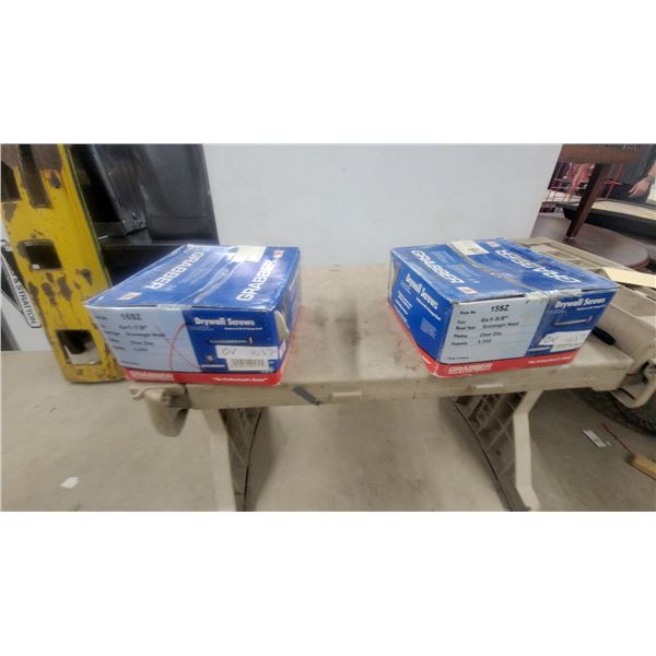 Grabber 15SZ Drywall Screws, 6 × 1 5/8”, Scavenger Head, Clear Zinc, 5,000 Count 2 boxes