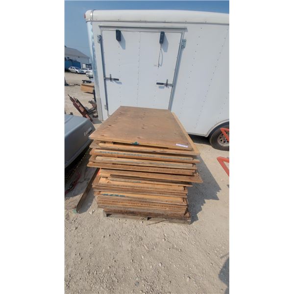 29 Sheets of 3/4” Plywood, 32” × 48”